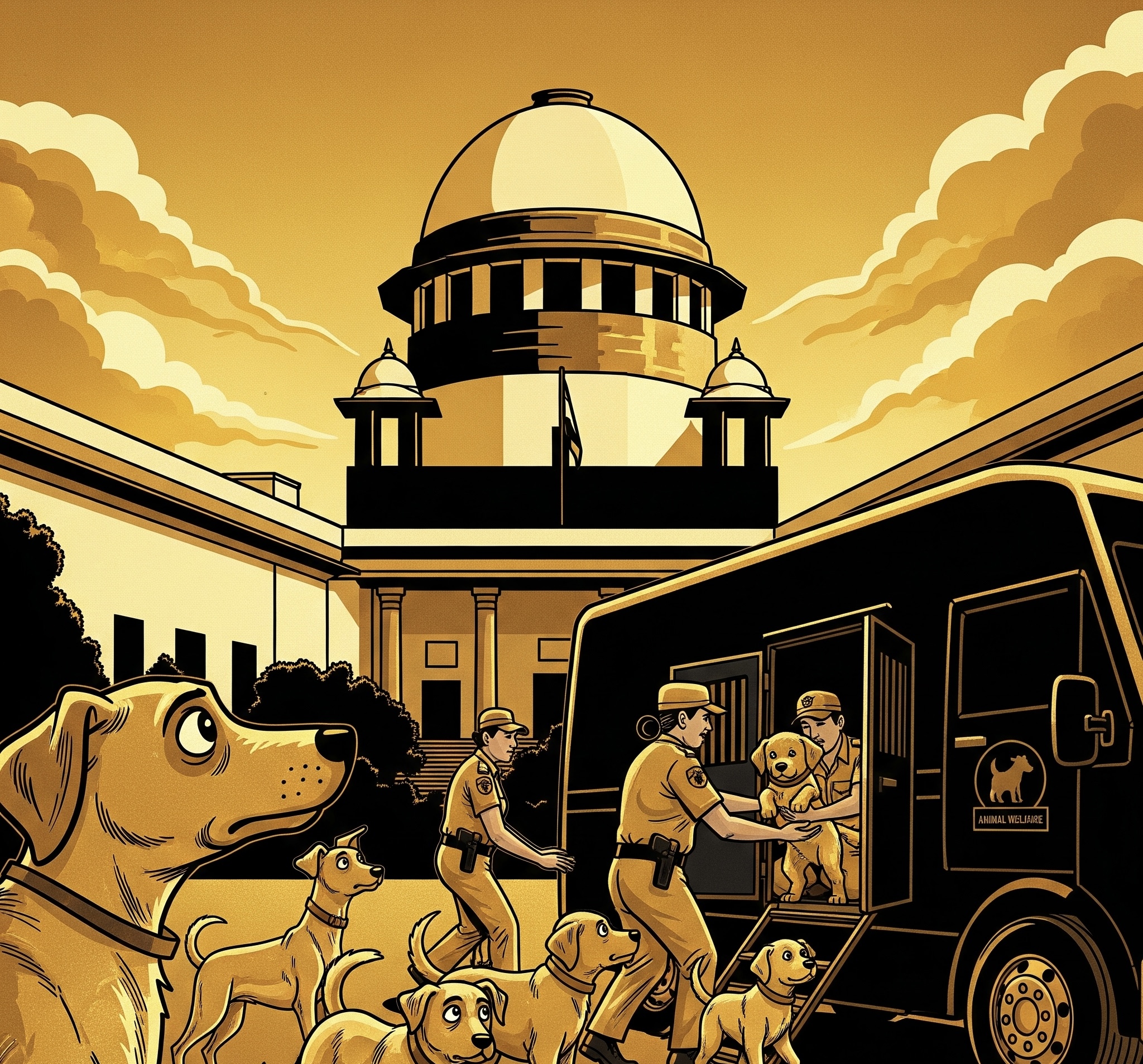 Supreme Court Orders Immediate Removal of Stray Dogs in Delhi-NCR to Combat Rabies Threat